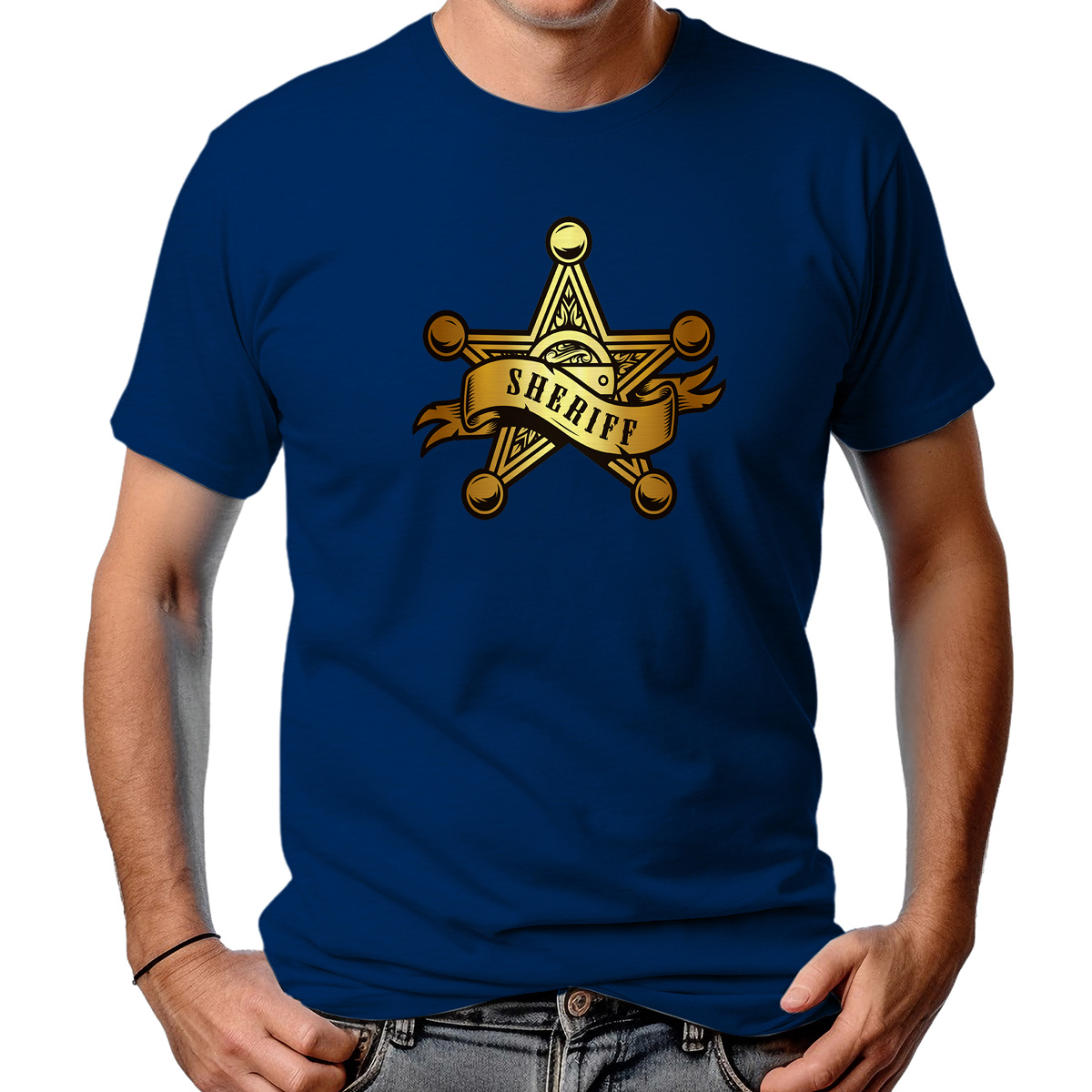 CAMISETA MASCULINA SHERIFF STAR