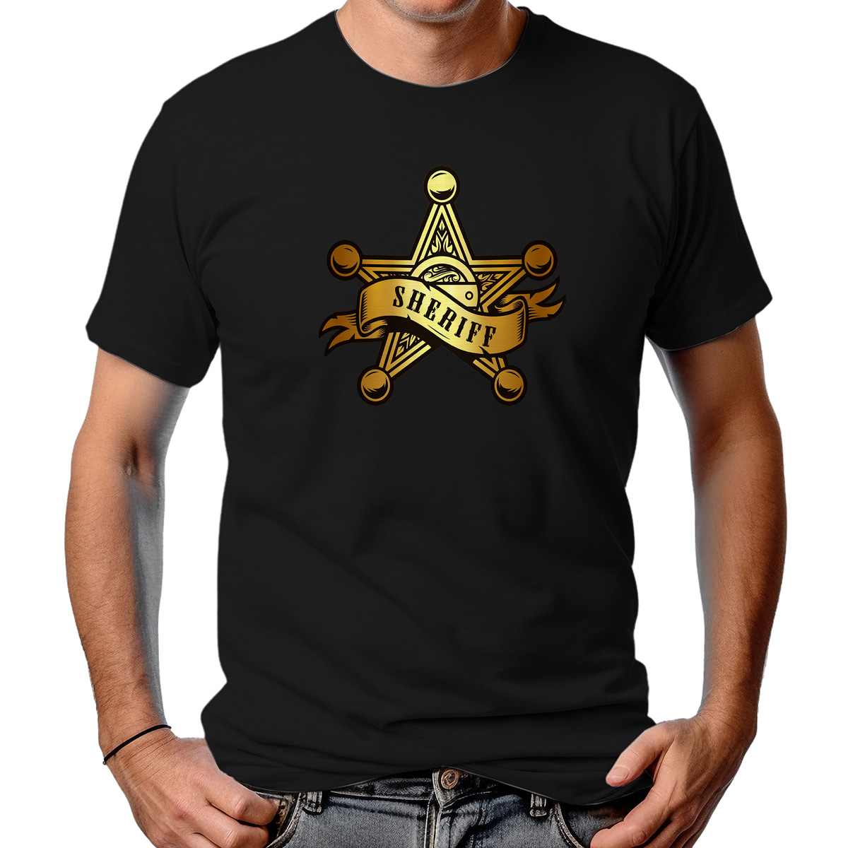 CAMISETA MASCULINA SHERIFF STAR