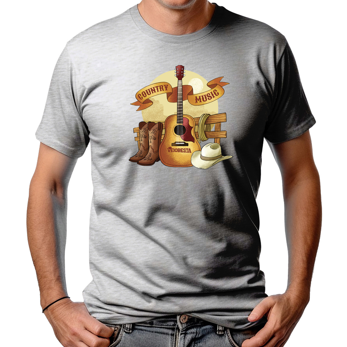 CAMISETA MASCULINA COUNTRY MUSIC 2