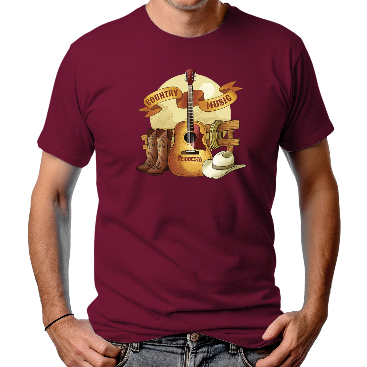 CAMISETA MASCULINA COUNTRY MUSIC 2
