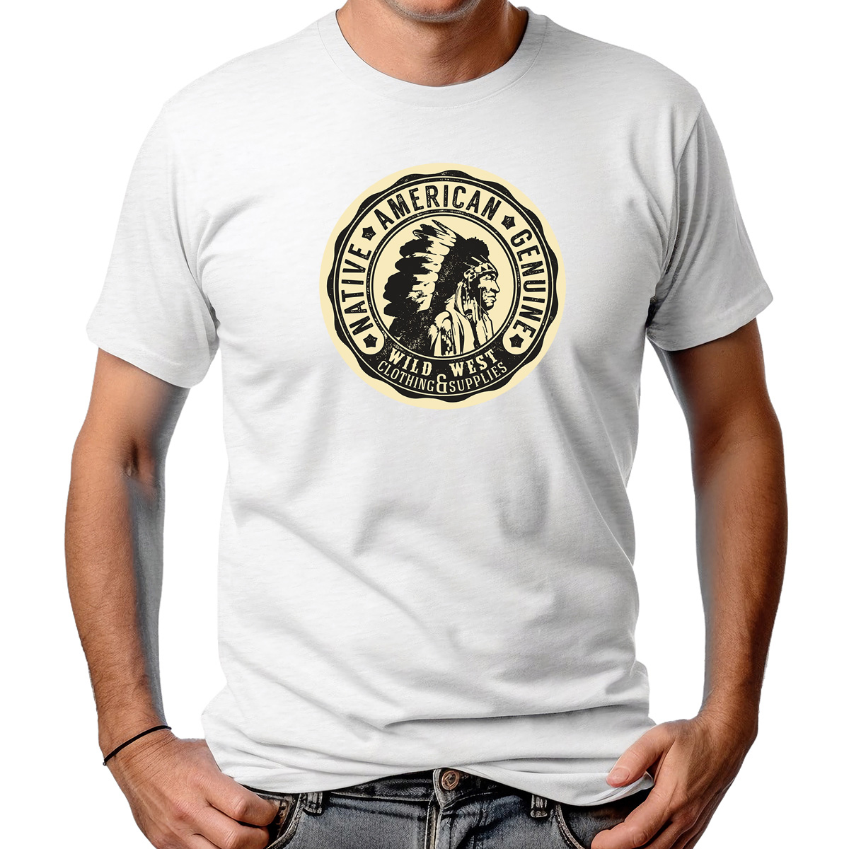 CAMISETA MASCULINA NATIVE AMERICAN GENUINE
