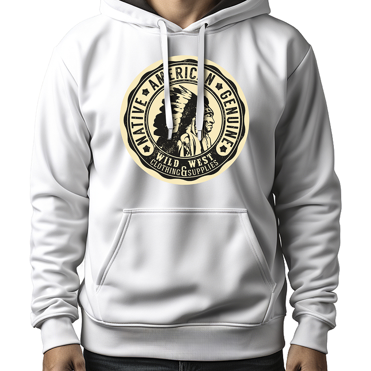 MOLETOM MASCULINO NATIVE AMERICAN GENUINE