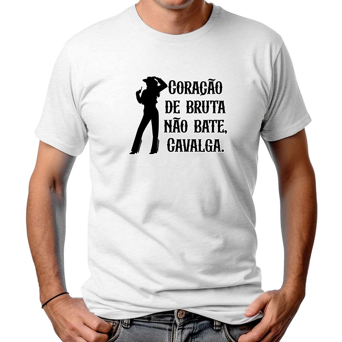 CAMISETA MASCULINA CORAÇÃO DE BRUTA