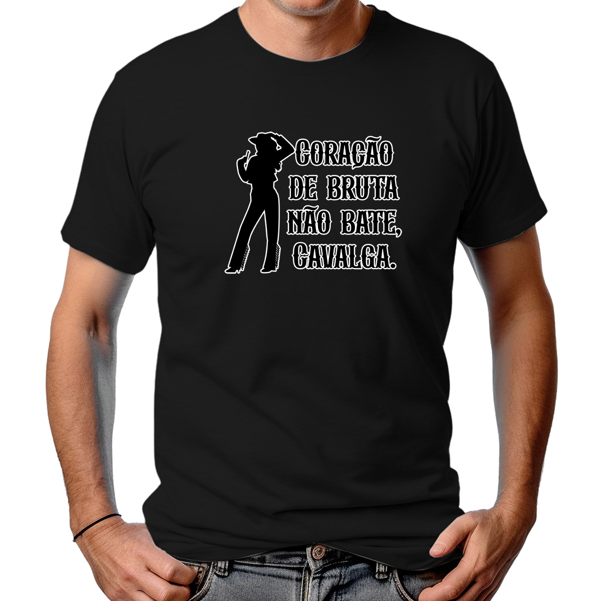 CAMISETA MASCULINA CORAÇÃO DE BRUTA