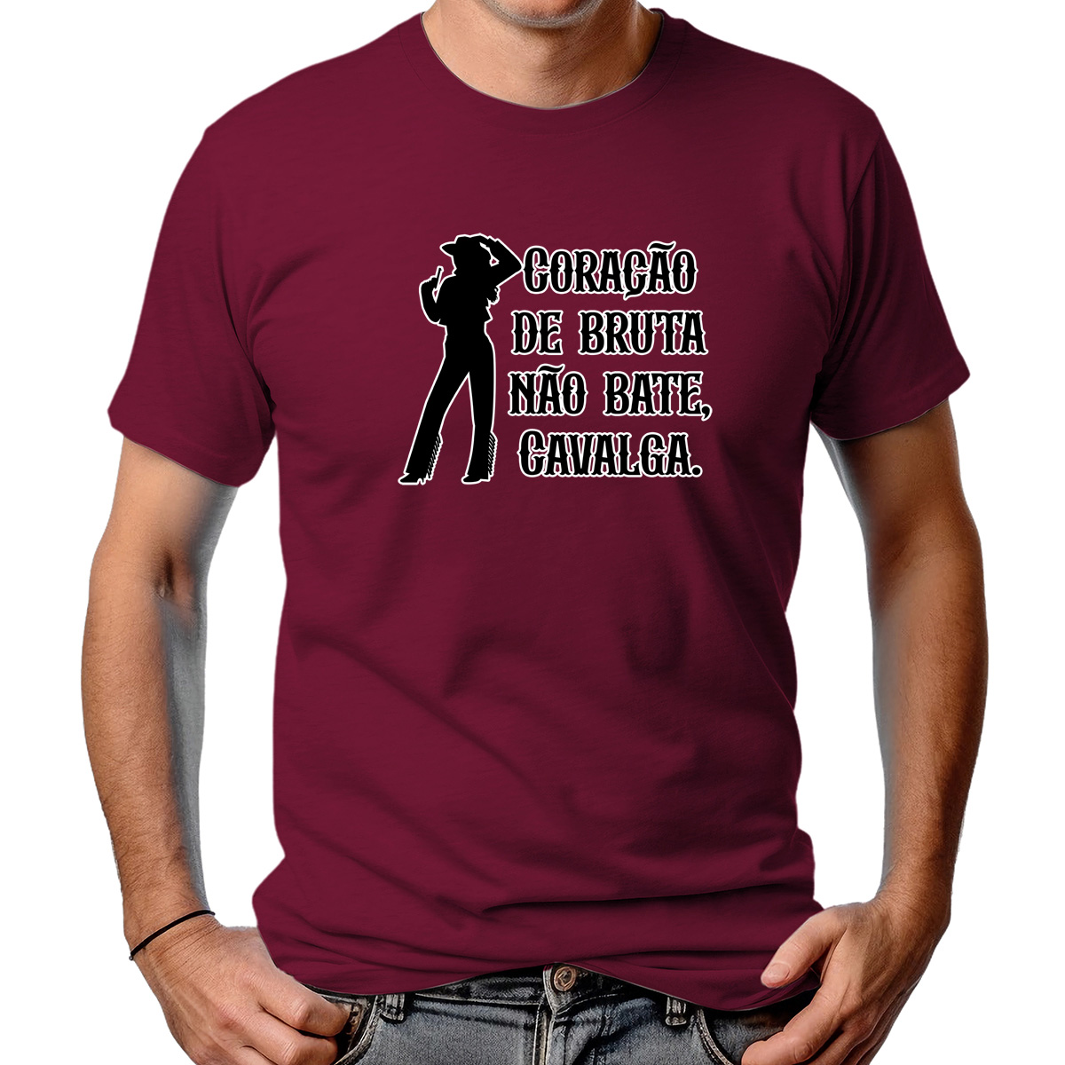 CAMISETA MASCULINA CORAÇÃO DE BRUTA