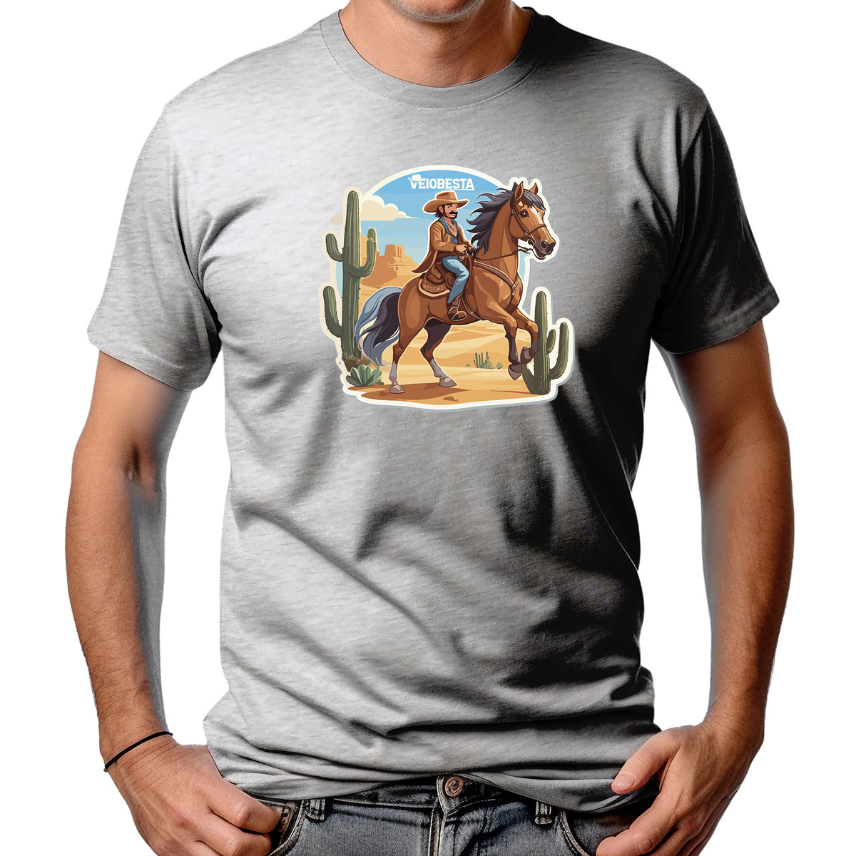 CAMISETA MASCULINA PEÃO RANCHEIRO