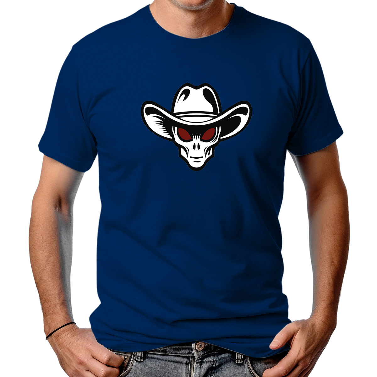 CAMISETA MASCULINA ALIEN SKULL