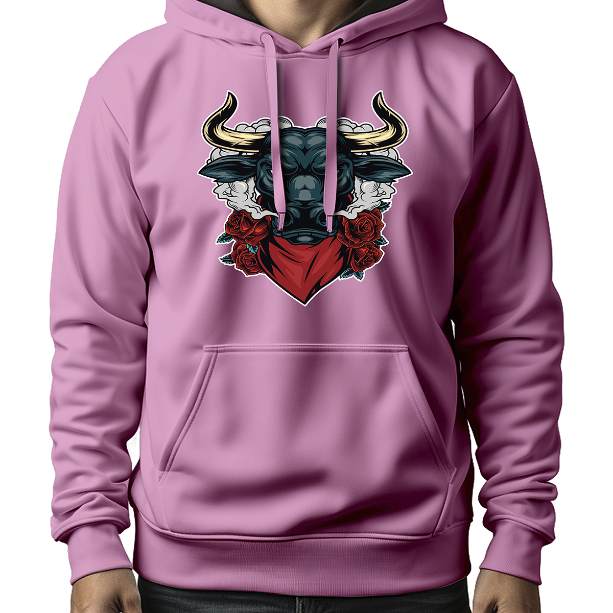 MOLETOM MASCULINO SMOKING ANGRY BULL