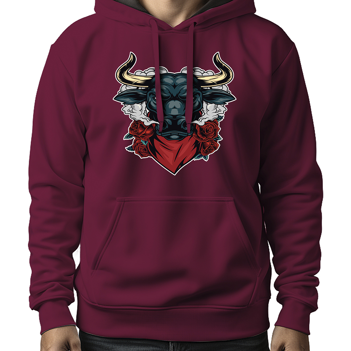 MOLETOM MASCULINO SMOKING ANGRY BULL