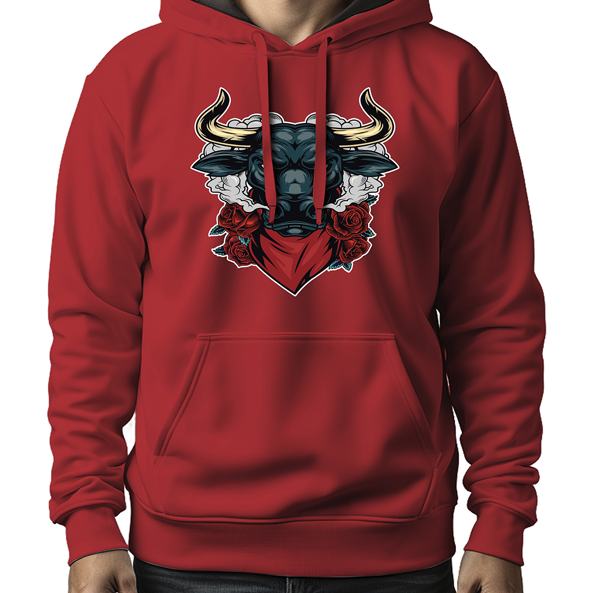 MOLETOM MASCULINO SMOKING ANGRY BULL
