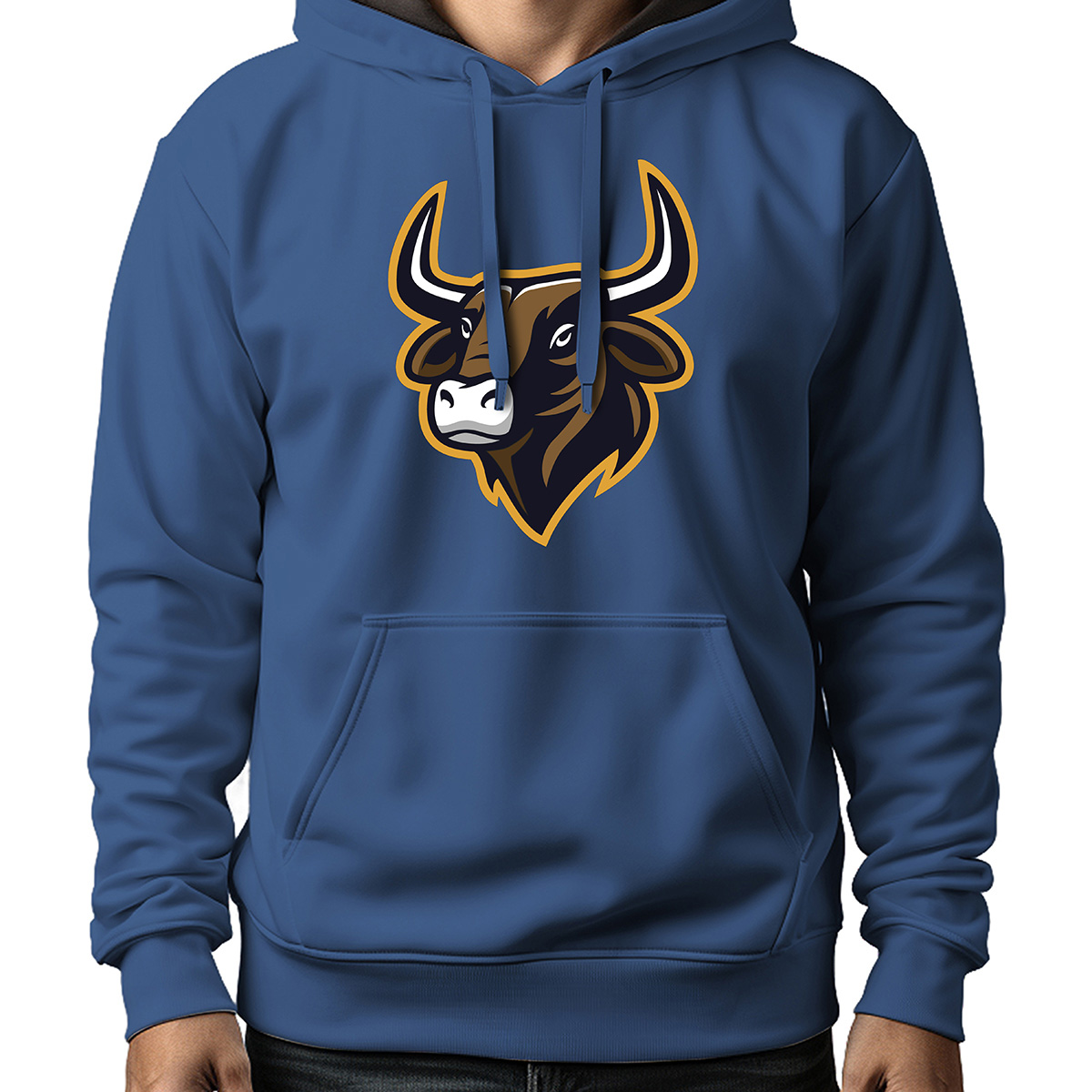 MOLETOM MASCULINO BROWN BULL HEAD