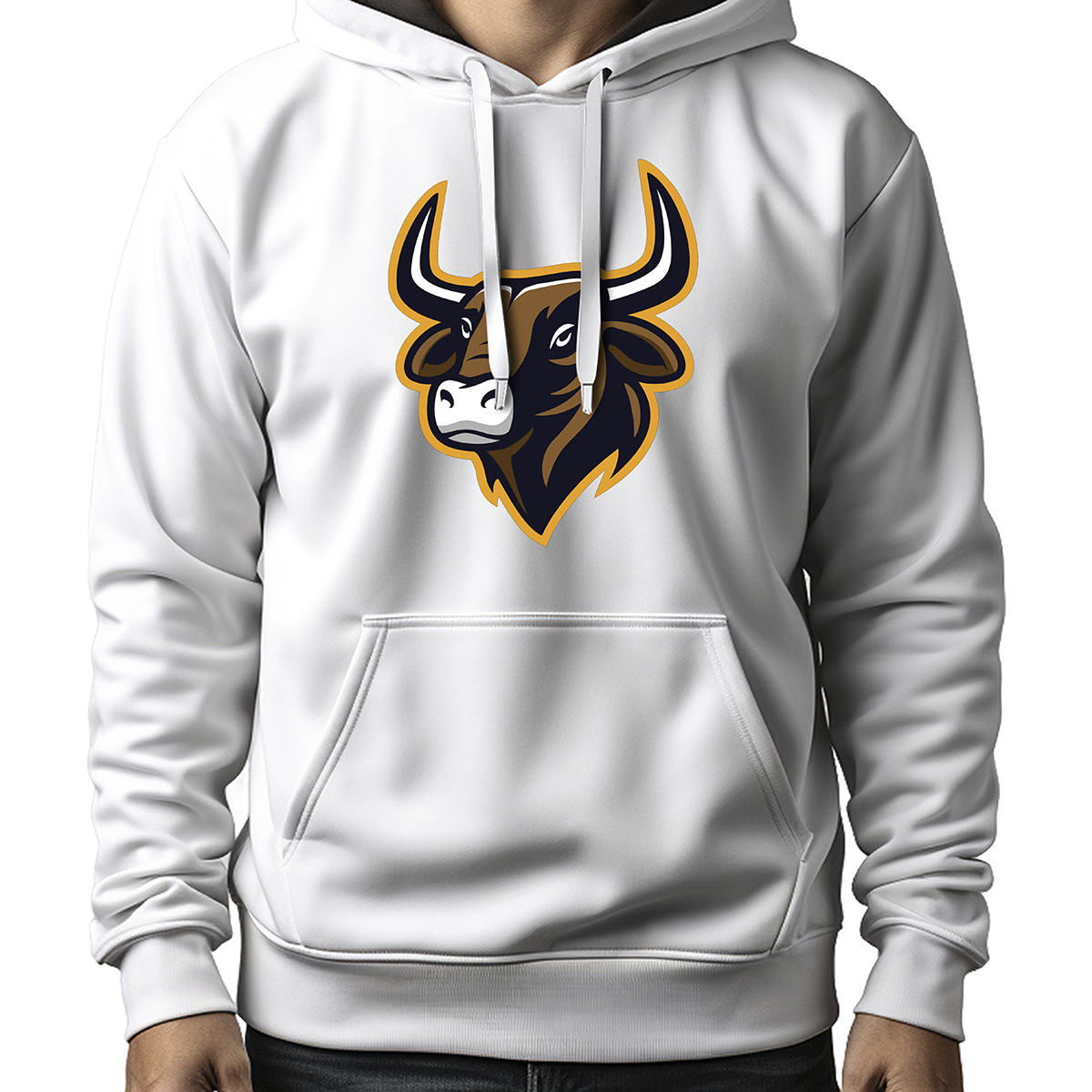 MOLETOM MASCULINO BROWN BULL HEAD