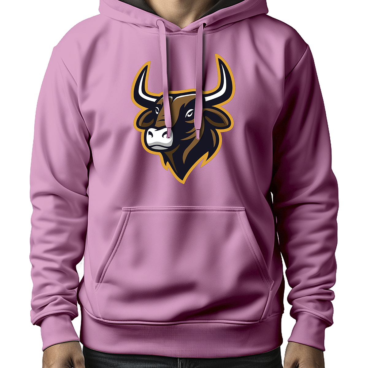 MOLETOM MASCULINO BROWN BULL HEAD