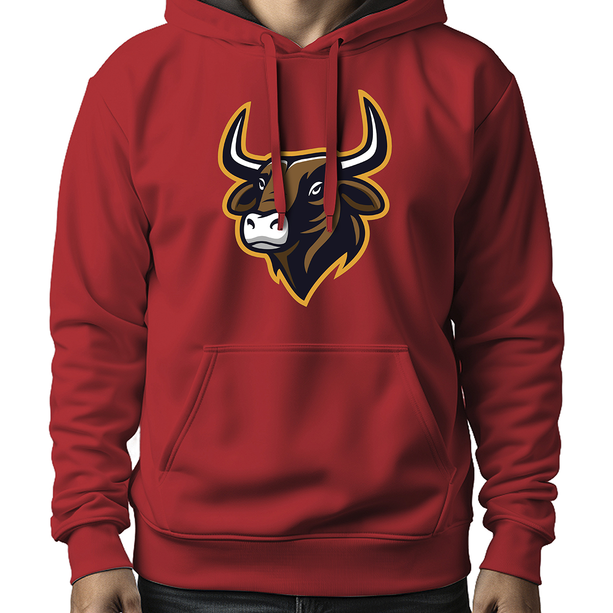 MOLETOM MASCULINO BROWN BULL HEAD