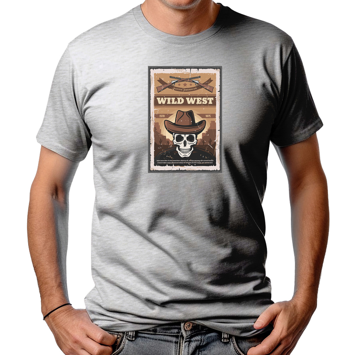 CAMISETA MASCULINA WILDWEST EST 1875