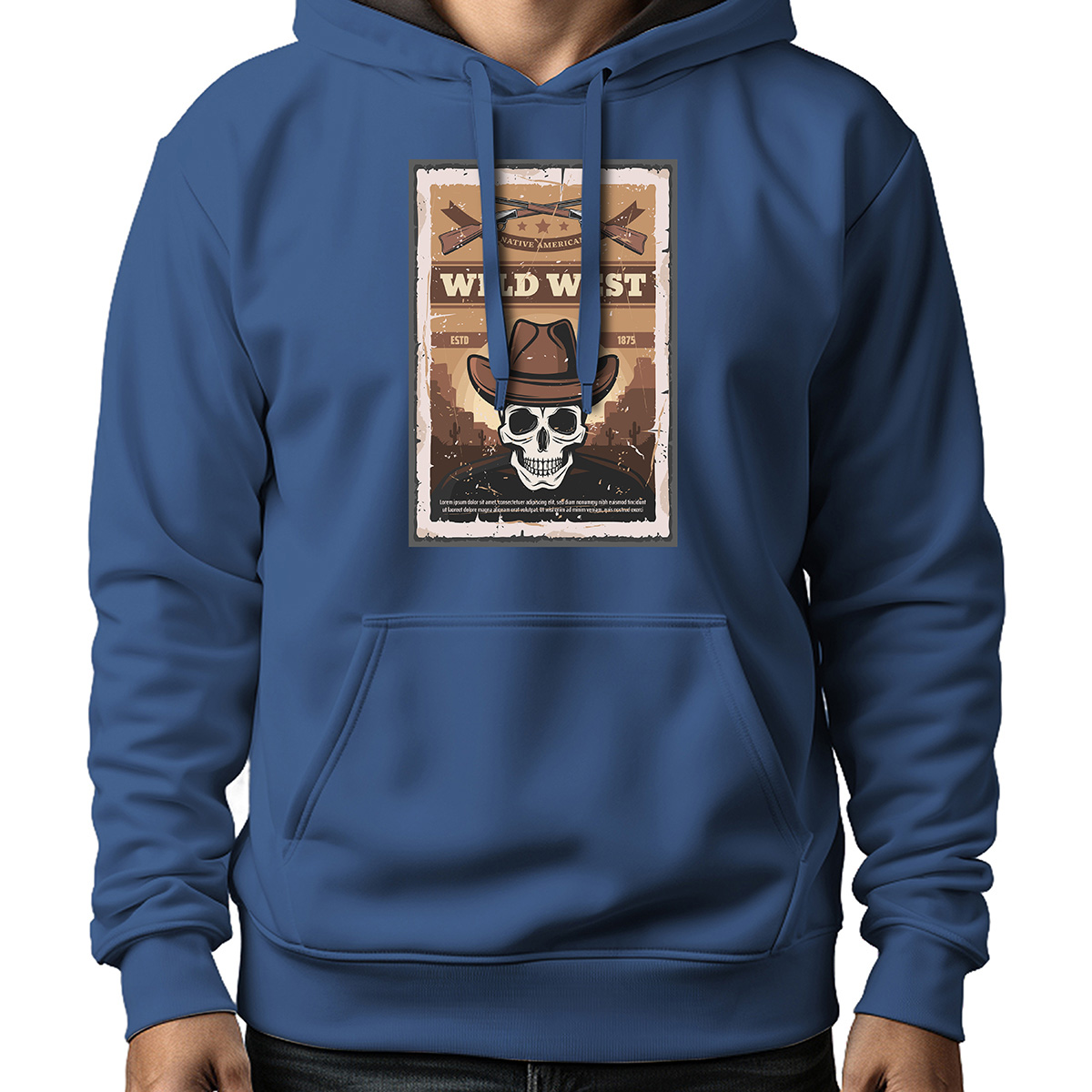 MOLETOM MASCULINO WILDWEST EST 1875