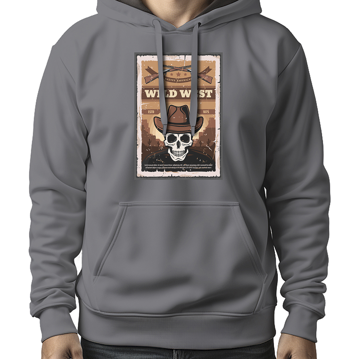 MOLETOM MASCULINO WILDWEST EST 1875