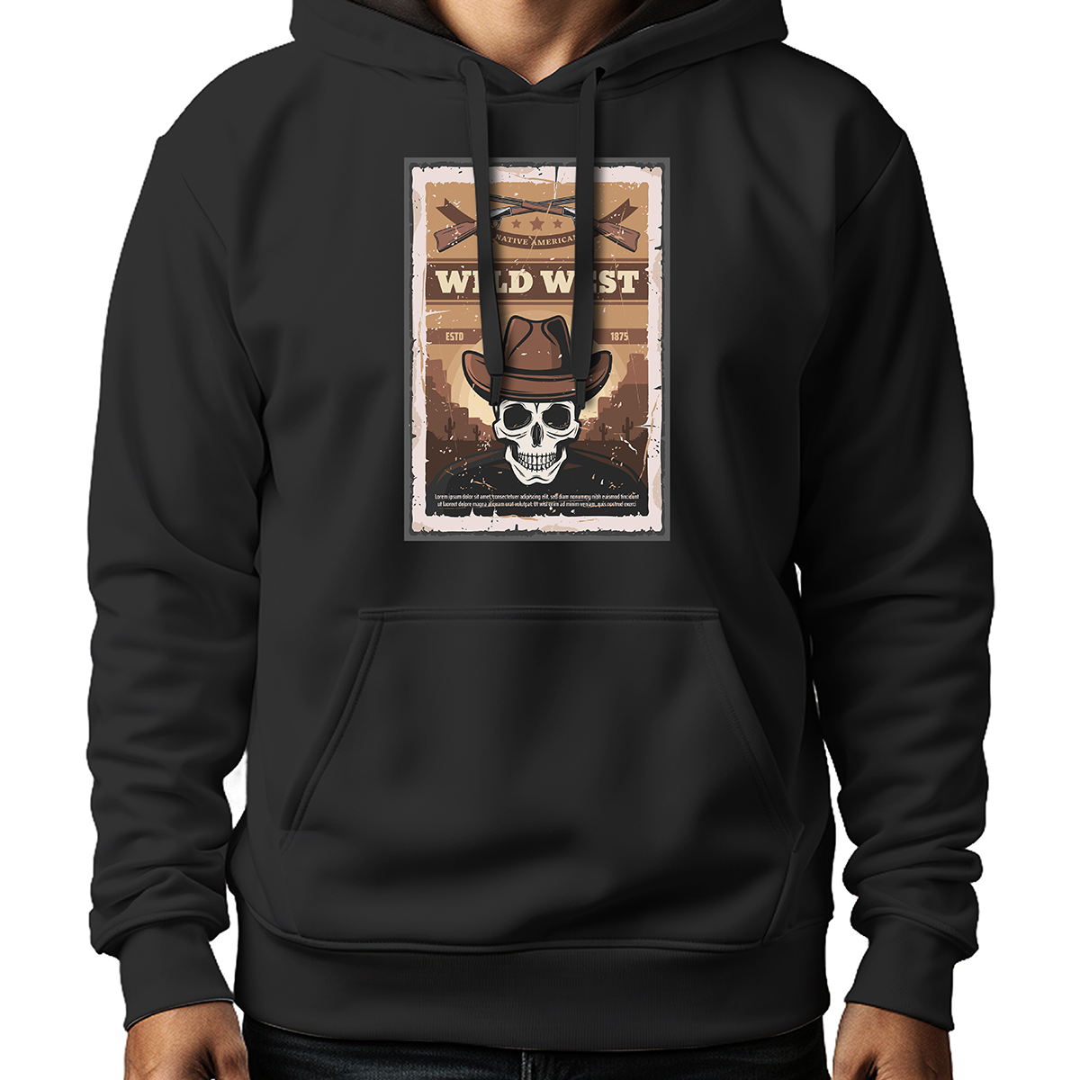 MOLETOM MASCULINO WILDWEST EST 1875