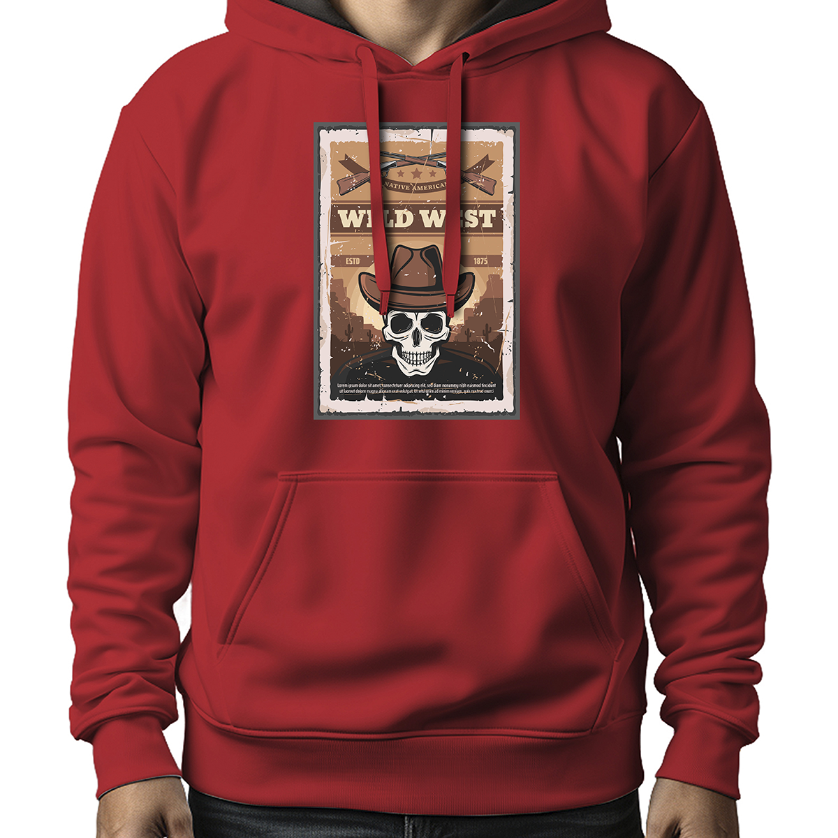MOLETOM MASCULINO WILDWEST EST 1875