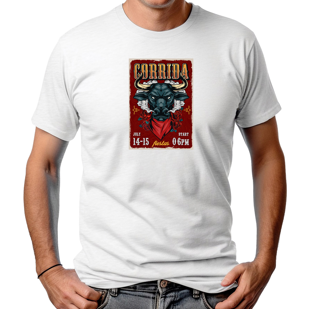 CAMISETA MASCULINA CORRIDA DE TOURO