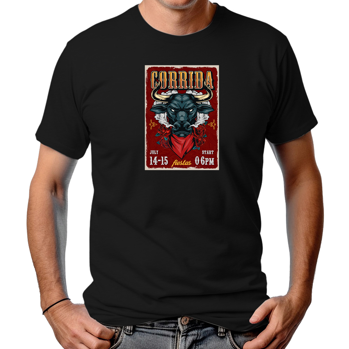 CAMISETA MASCULINA CORRIDA DE TOURO