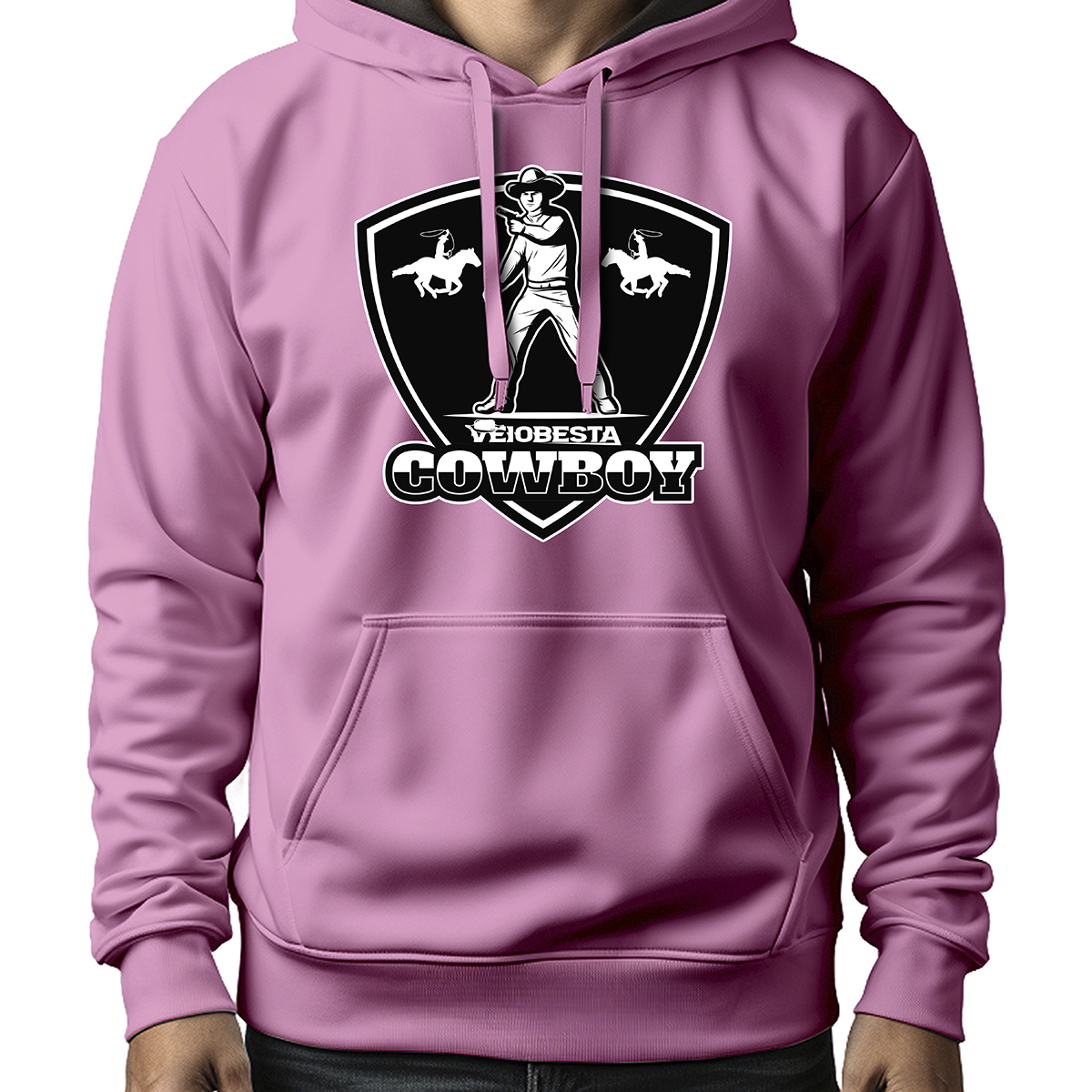 MOLETOM MASCULINO VEIOBESTA COWBOY BLACK