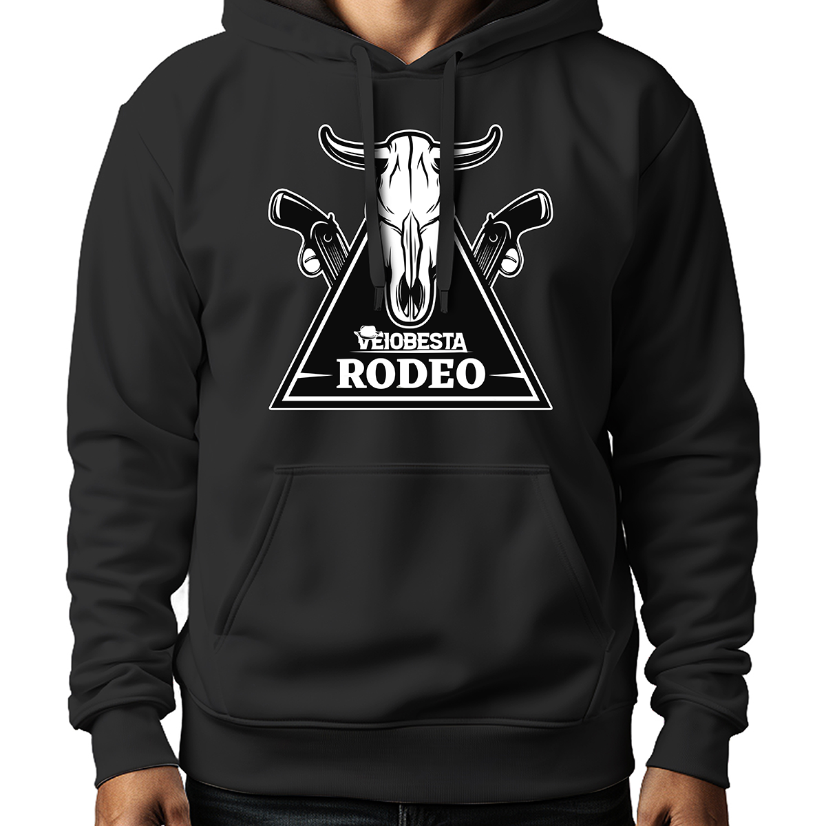 MOLETOM MASCULINO VEIOBESTA RODEO BLACK