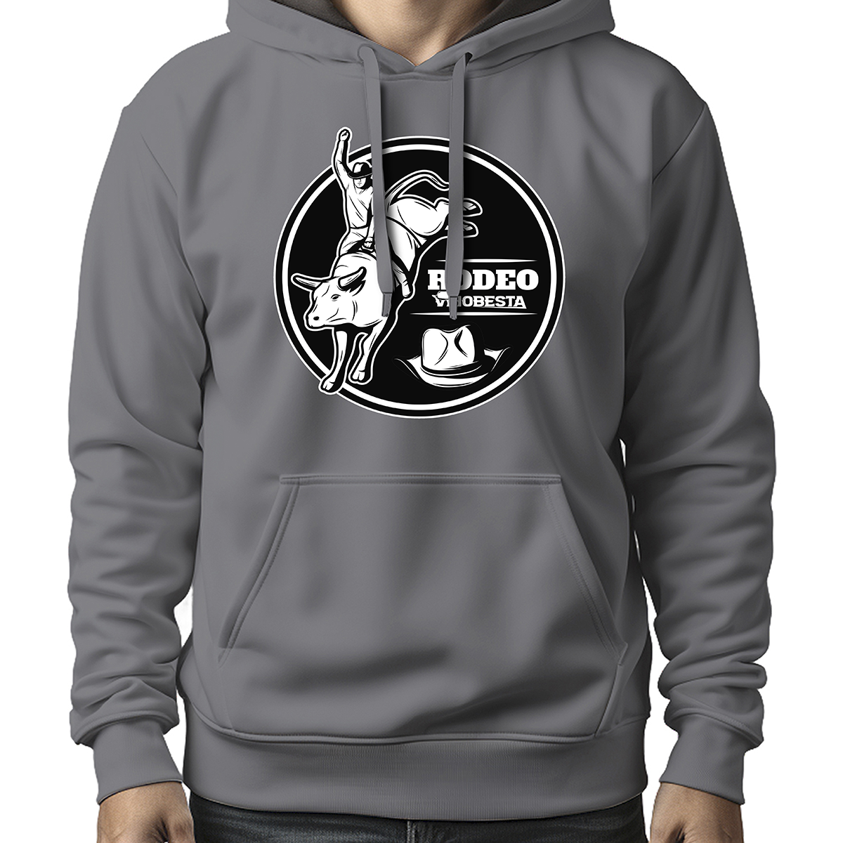 MOLETOM MASCULINO UNTAMED BULL BLACK