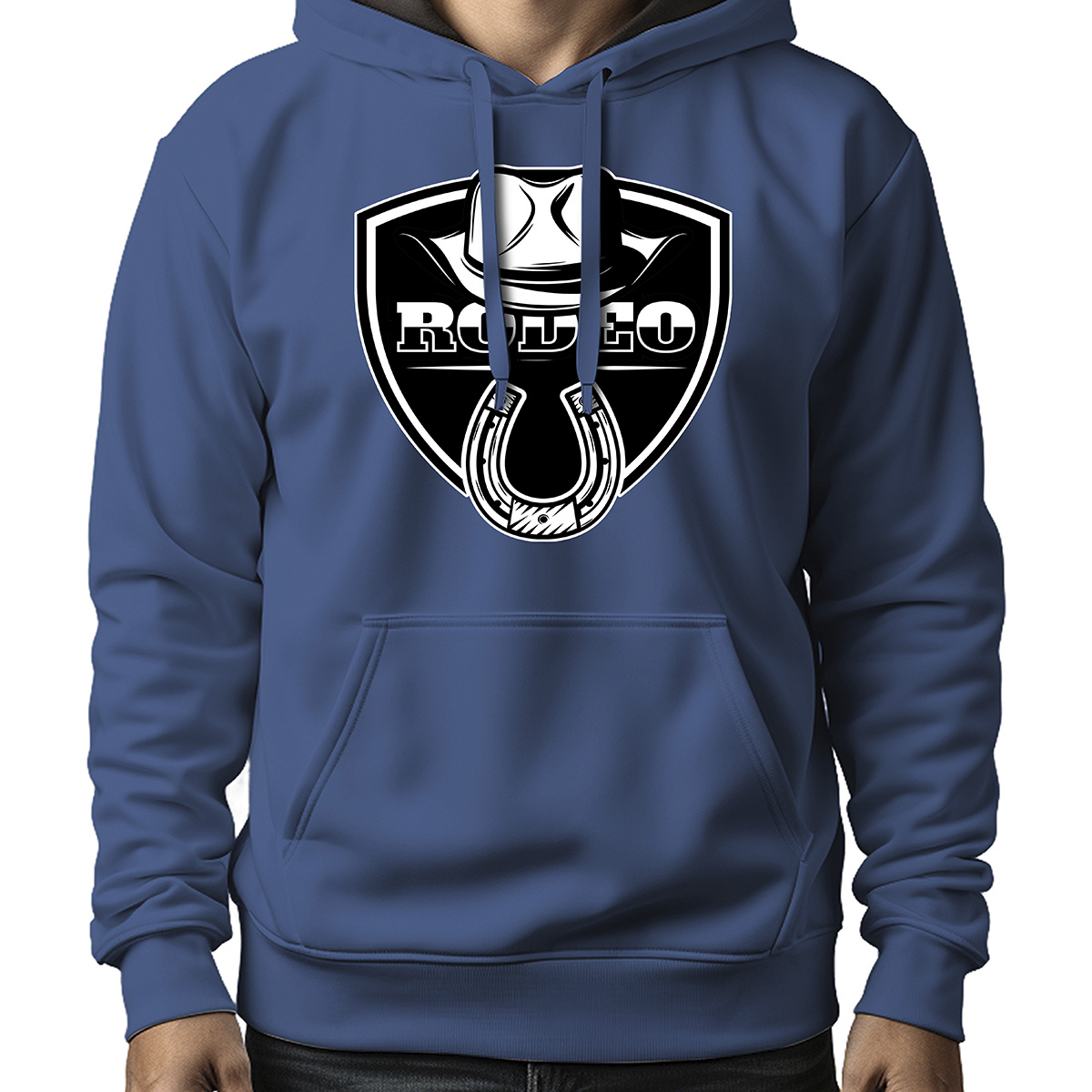 MOLETOM MASCULINO RODEO FERRADURA BLACK