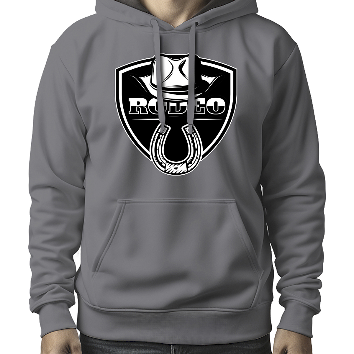 MOLETOM MASCULINO RODEO FERRADURA BLACK