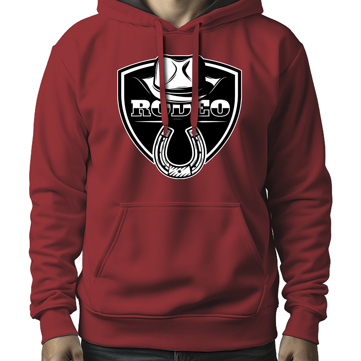 MOLETOM MASCULINO RODEO FERRADURA BLACK