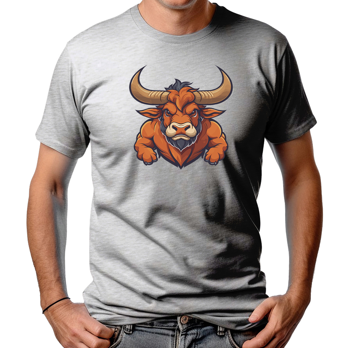 CAMISETA MASCULINA ORANGE BULL NEW