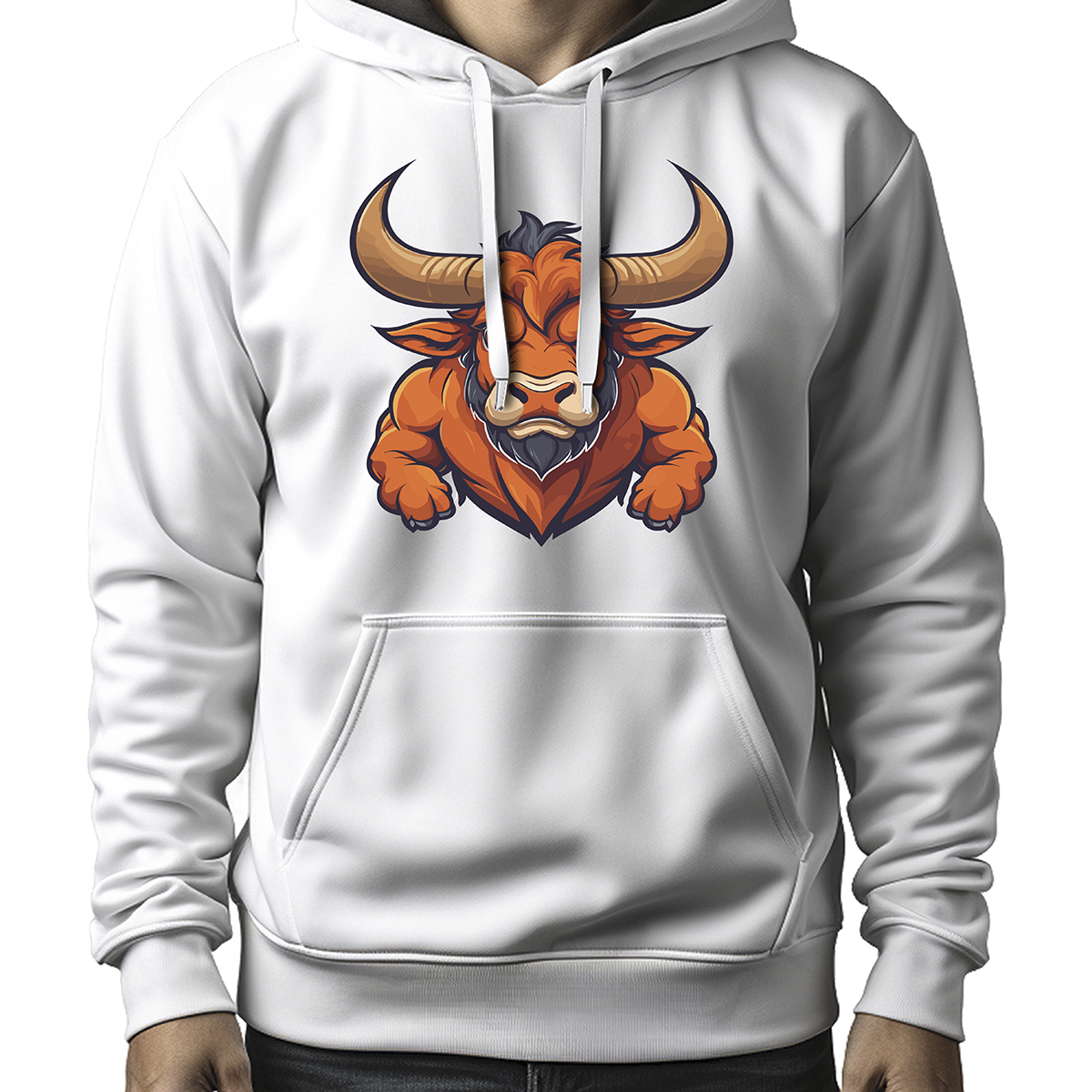 MOLETOM MASCULINO ORANGE BULL NEW