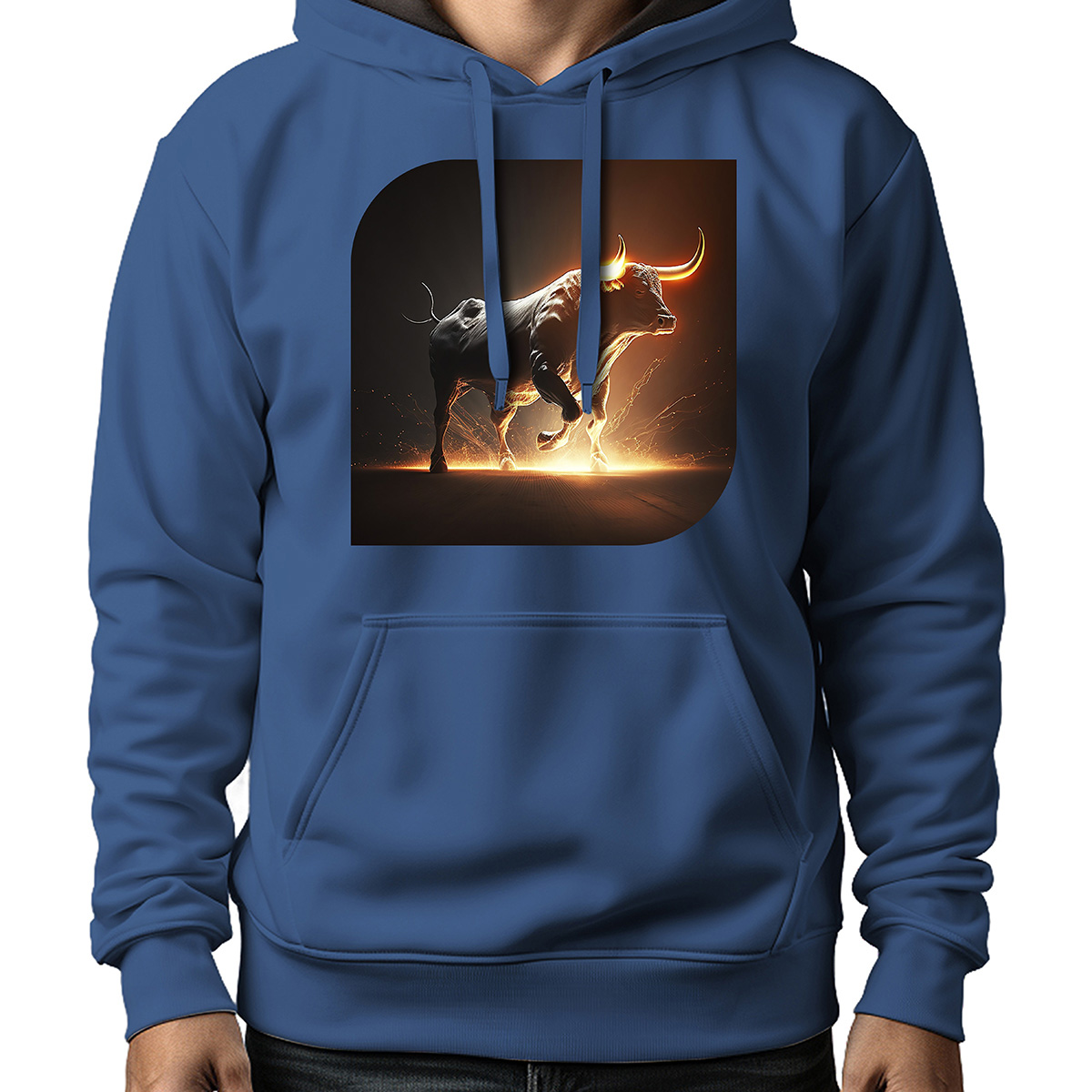 MOLETOM MASCULINO REALISTIC LIGHTNING BULL