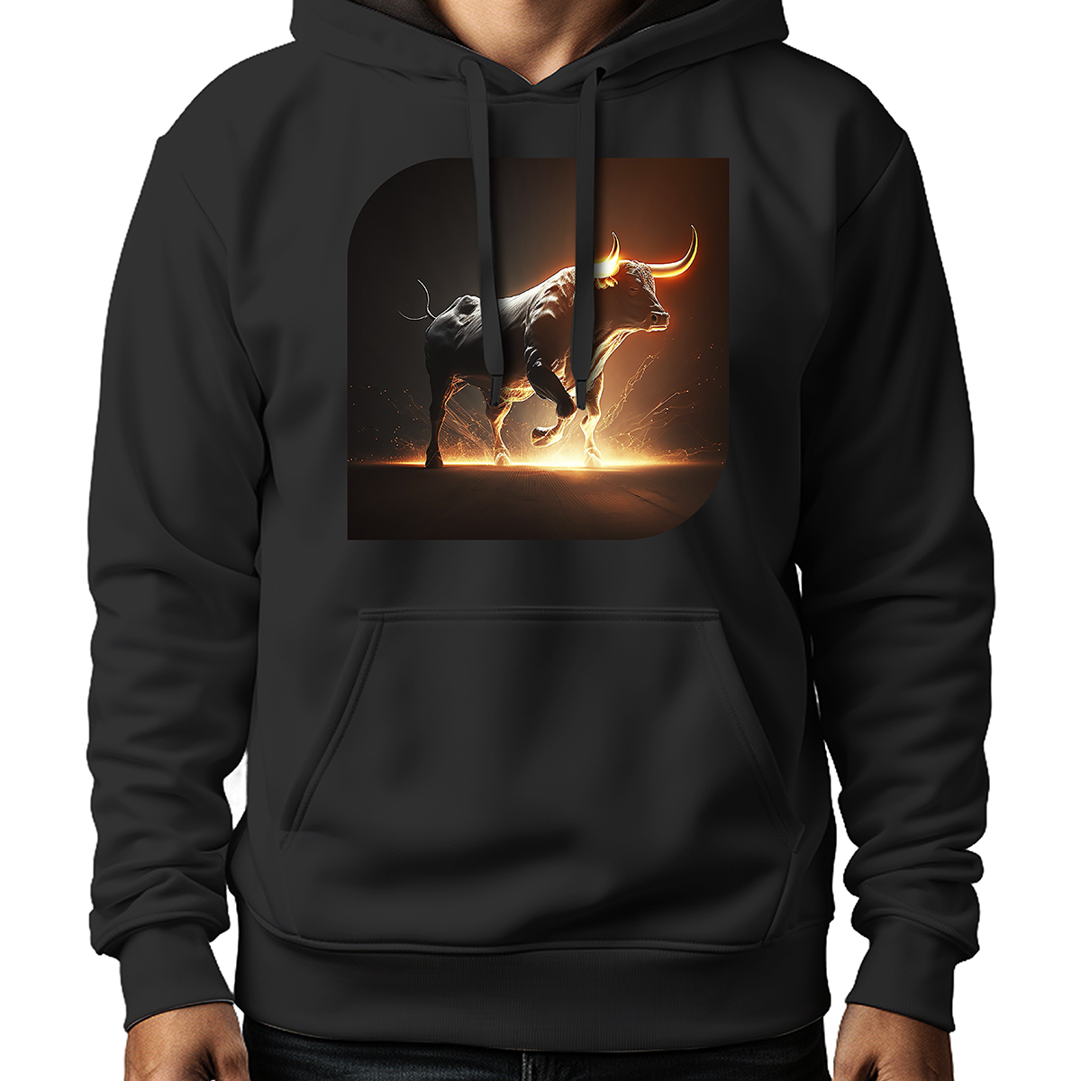 MOLETOM MASCULINO REALISTIC LIGHTNING BULL