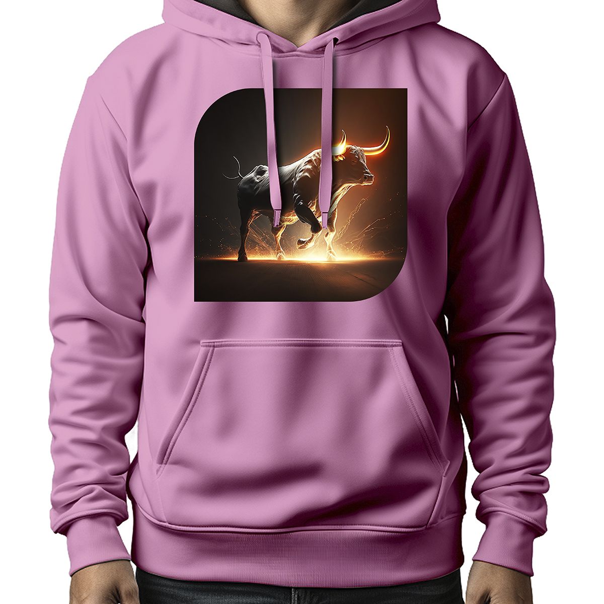 MOLETOM MASCULINO REALISTIC LIGHTNING BULL