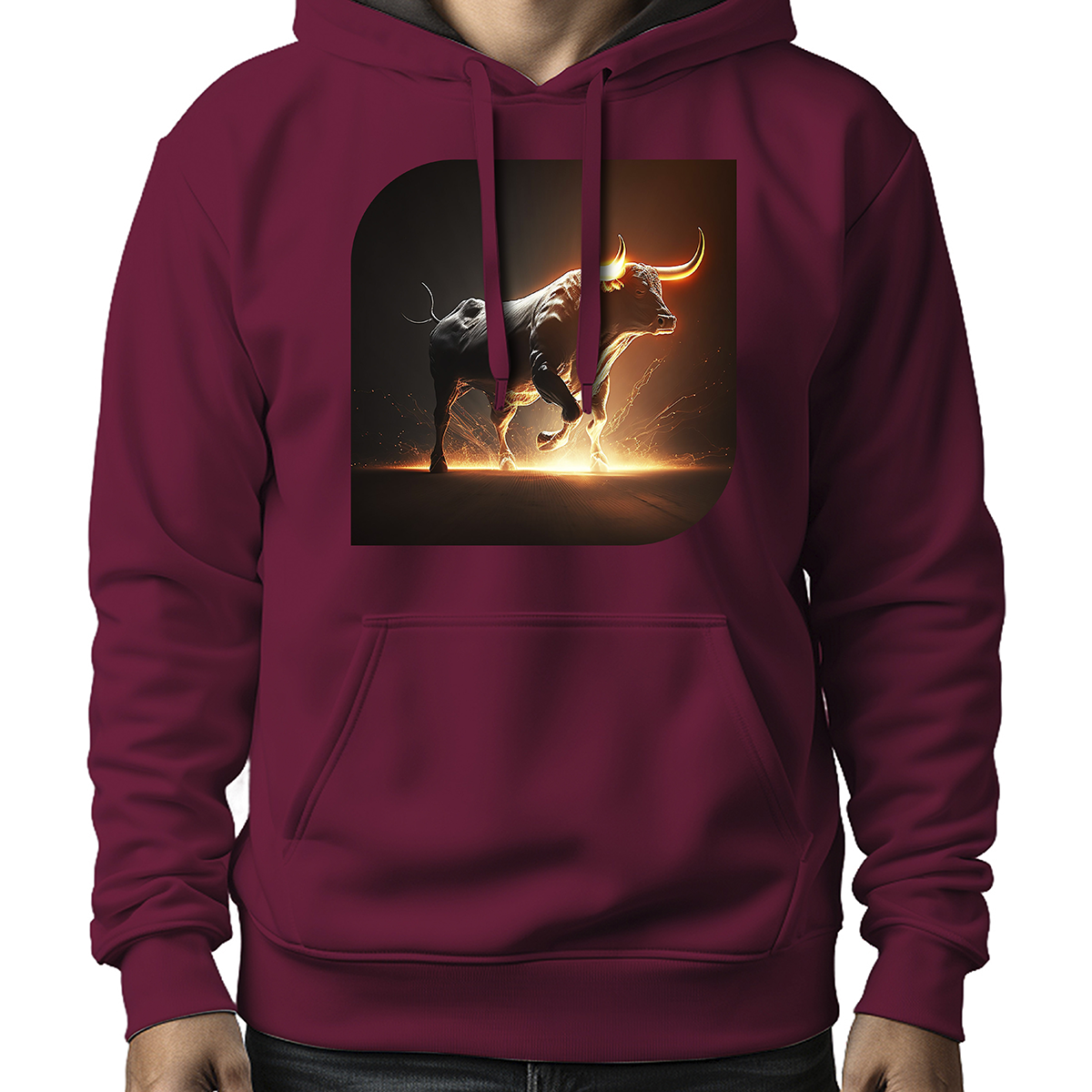 MOLETOM MASCULINO REALISTIC LIGHTNING BULL