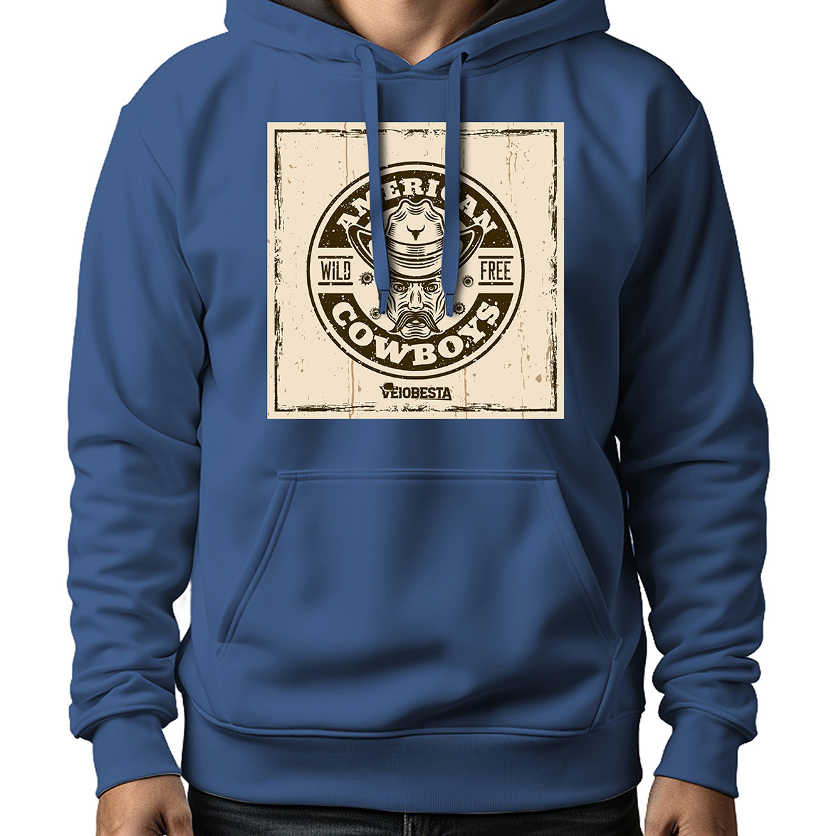 MOLETOM MASCULINO AMERICAN COWBOYS WILD FREE