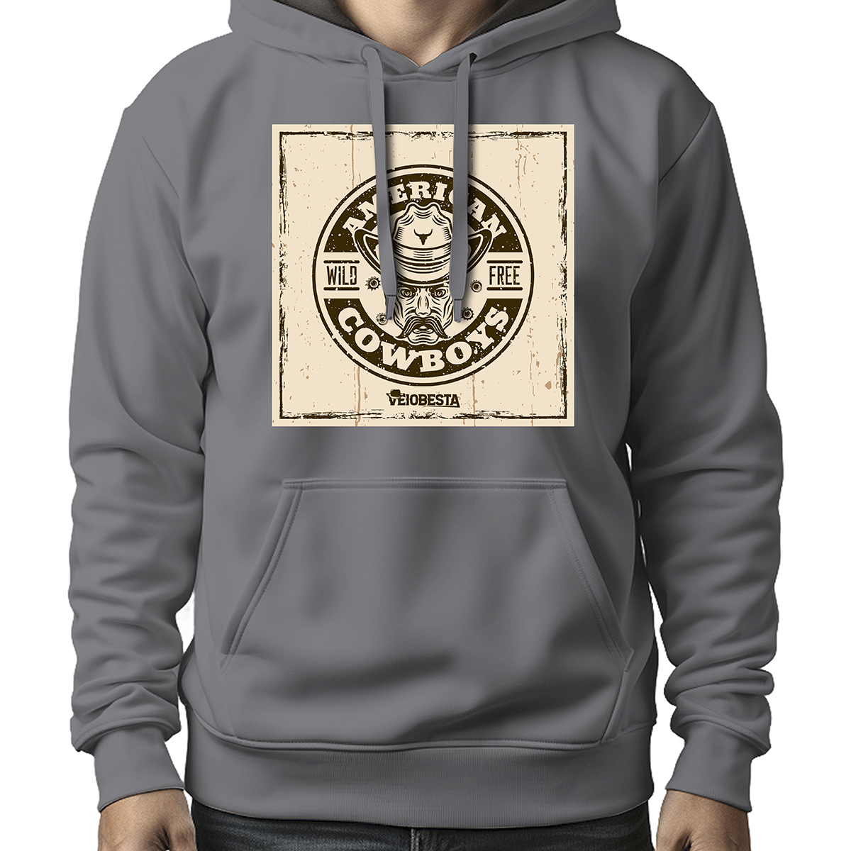 MOLETOM MASCULINO AMERICAN COWBOYS WILD FREE