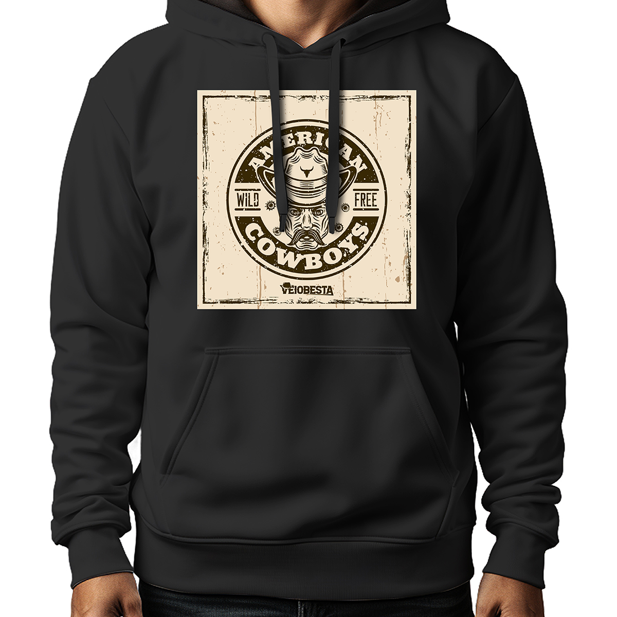 MOLETOM MASCULINO AMERICAN COWBOYS WILD FREE