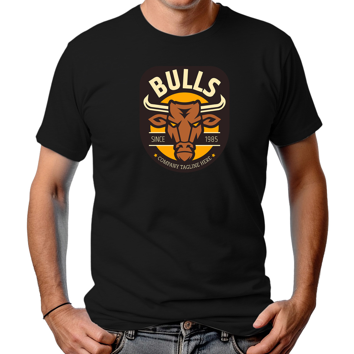 CAMISETA MASCULINA BULL SINCE 1985
