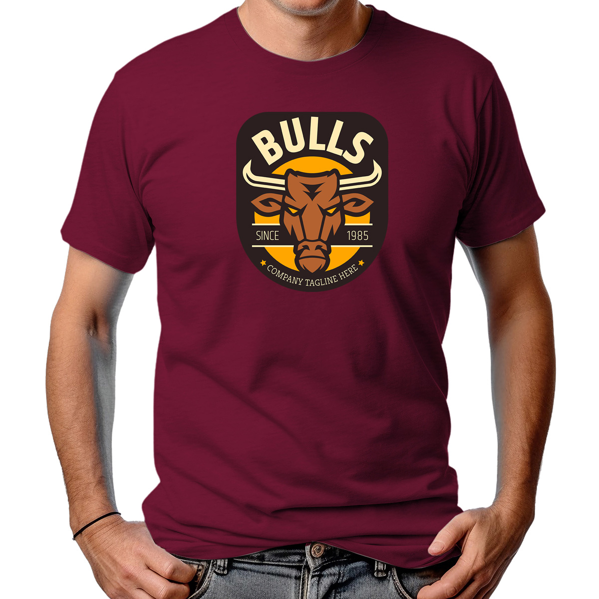 CAMISETA MASCULINA BULL SINCE 1985