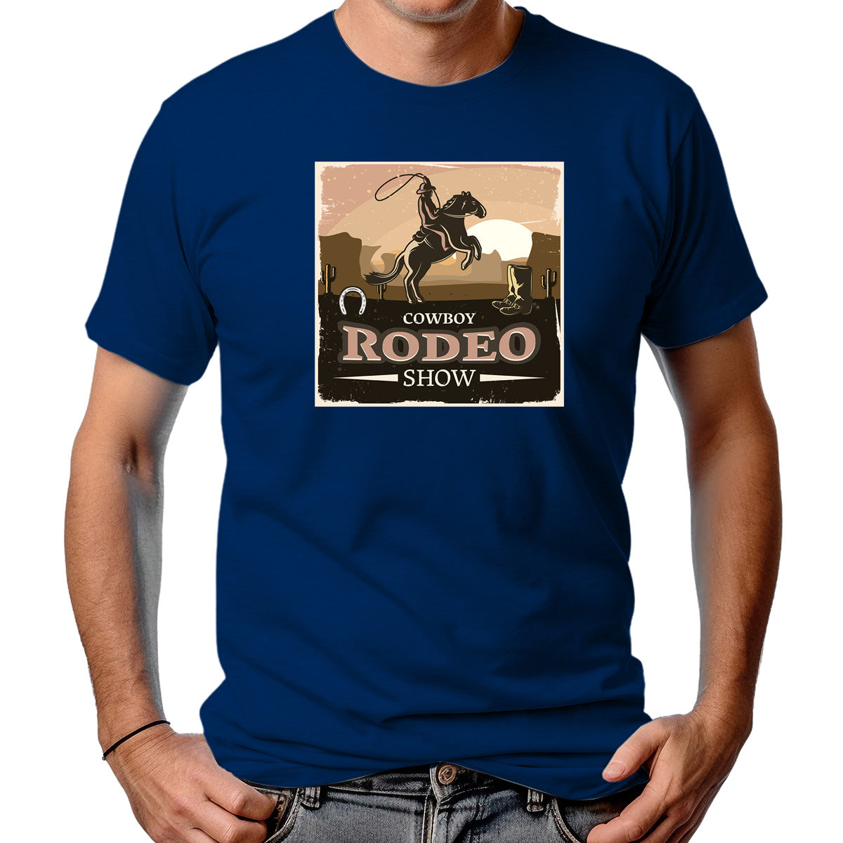 CAMISETA MASCULINA COWBOY RODEO SHOW