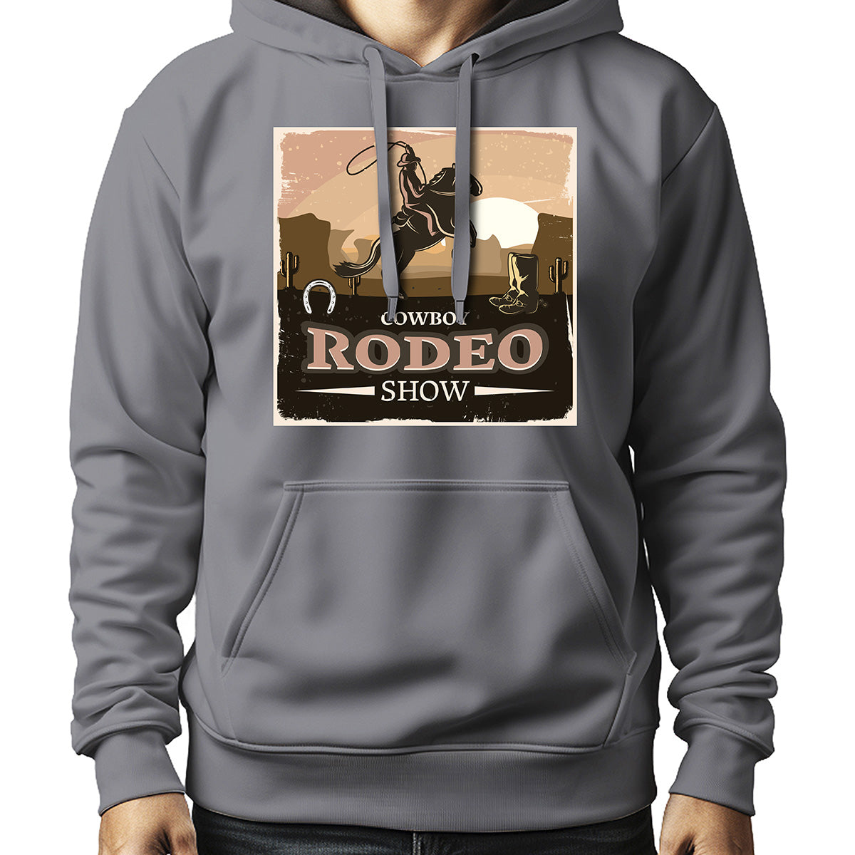 MOLETOM MASCULINO COWBOY RODEO SHOW