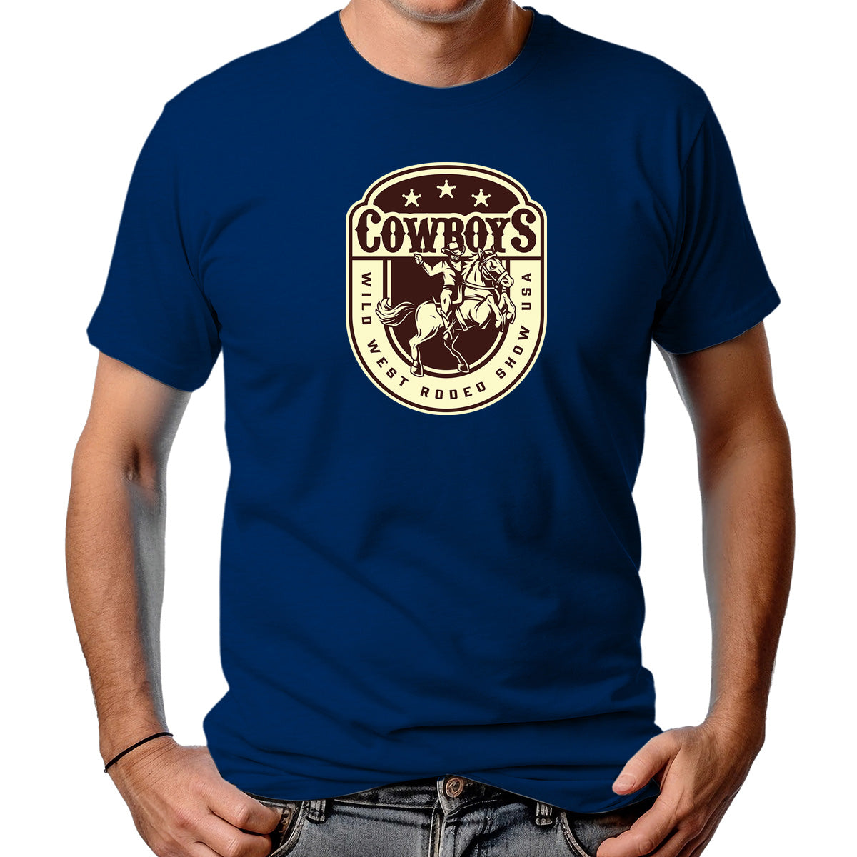 CAMISETA MASCULINA WILD WEST USA