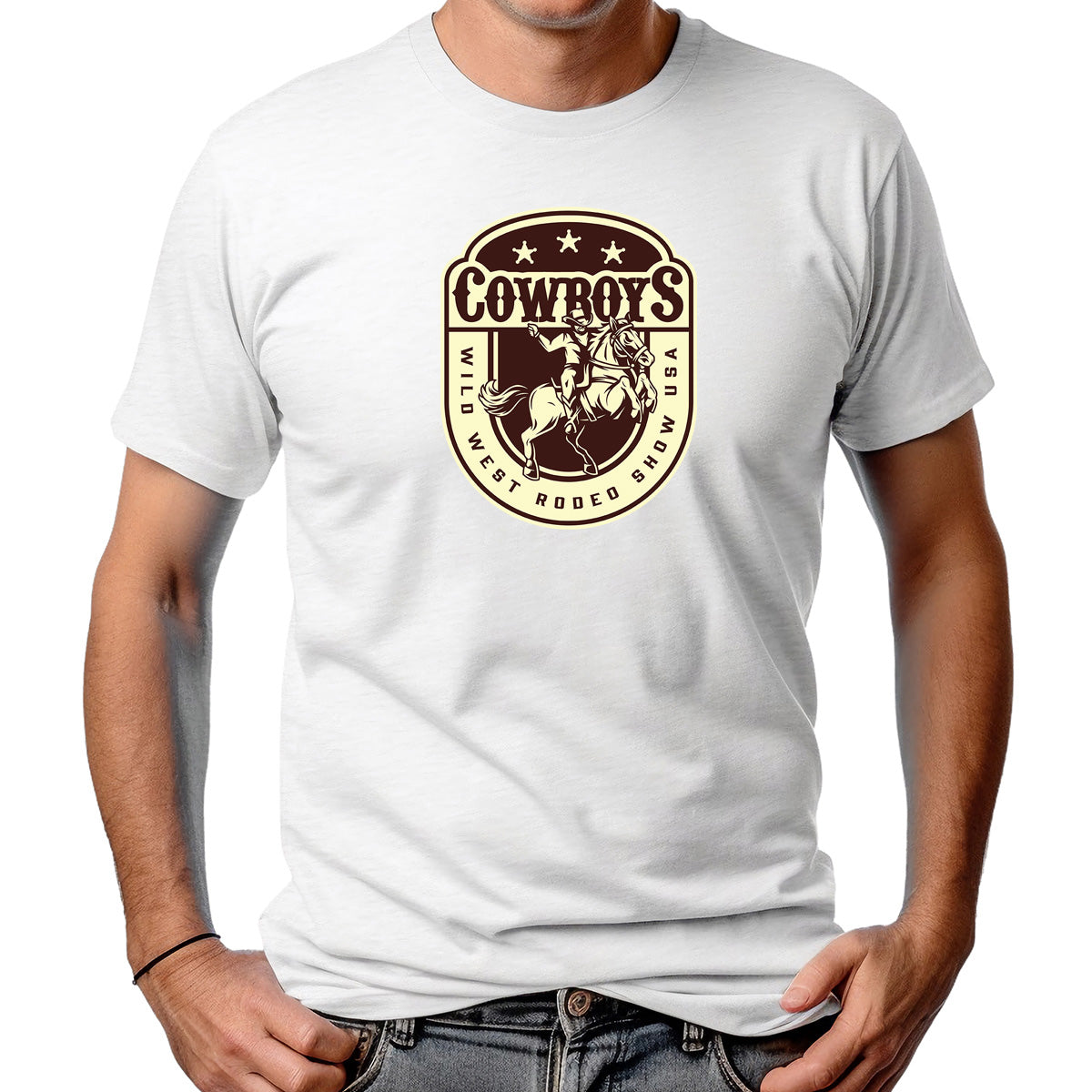 CAMISETA MASCULINA WILD WEST USA