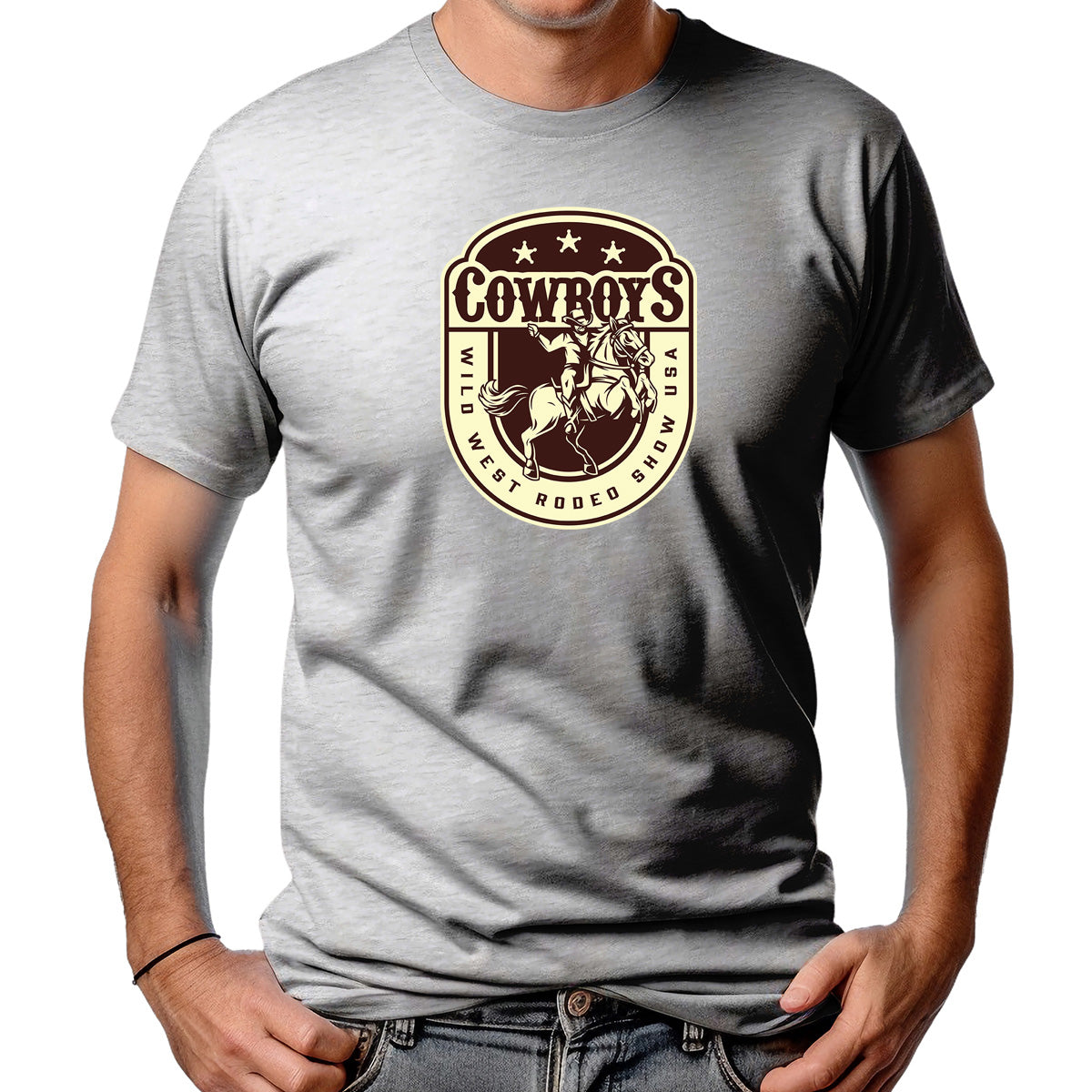 CAMISETA MASCULINA WILD WEST USA