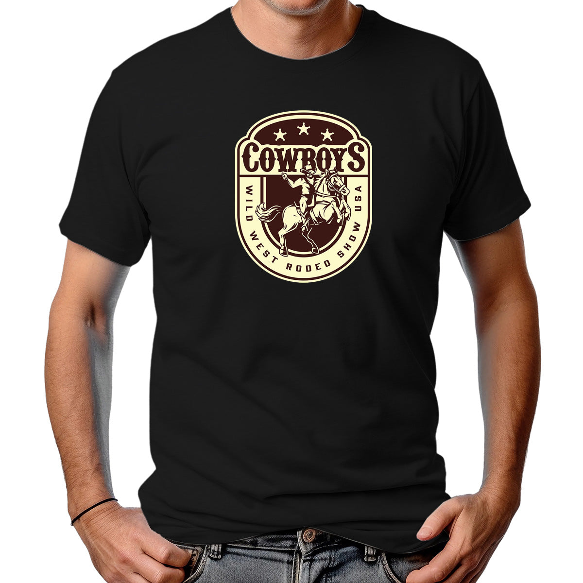 CAMISETA MASCULINA WILD WEST USA