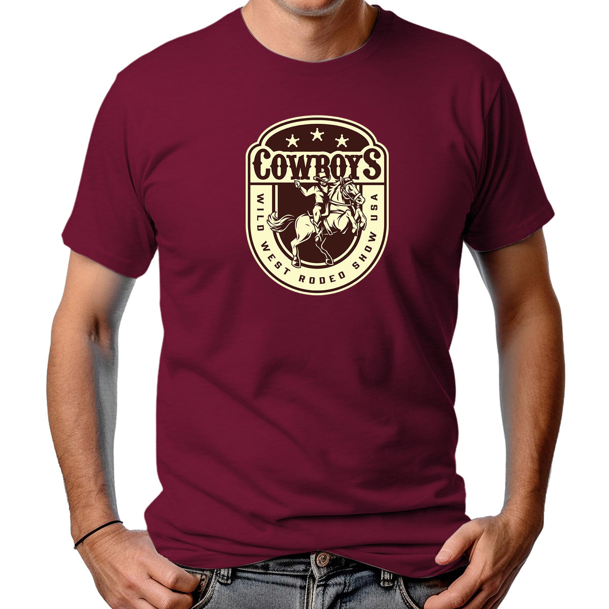 CAMISETA MASCULINA WILD WEST USA