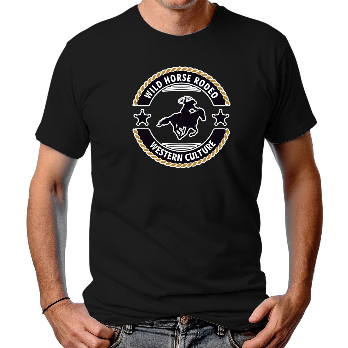 CAMISETA MASCULINA WILD HORSE RODEO